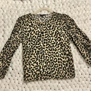 J. Crew Leopard Print Top